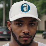 Business Logo Custom Company Photo Trucker Hat<br><div class="desc">Business logo trucker hat for brand advertising.  Represent your company with your own professional marketing materials.</div>