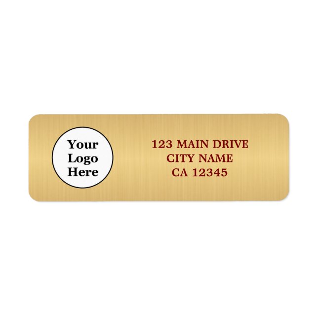 Business Logo | Custom Company Return Address (Front)