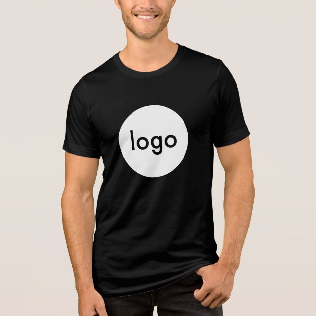 Business Logo Custom Employee Company  Tri-Blend Shirt (Front)