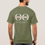 Business Logo Custom Employee Staff Company T-Shirt<br><div class="desc">Simple custom neutral business template in modern minimalist style with easy to update template for your company logo. Company logo on front left; large company logo and custom text on back. Designed with a horizontal logo banner image (2560 x 1440 px), you can customize by changing the text and image...</div>
