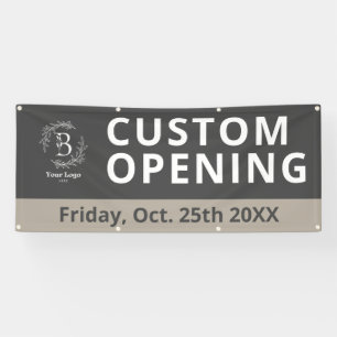 Business Logo Custom Opening Outdoor Banner Sign