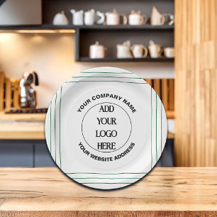 Business Logo Custom Paper Plate