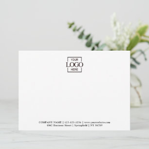 Business Logo Custom Personalized Modern Flat Card