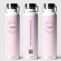 Business logo Custom QR code website Pink