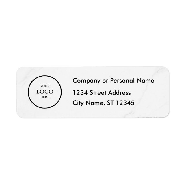 Business Logo Custom Return Address Label (Devant)