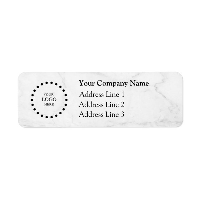 Business Logo Custom Return Address Label (Devant)