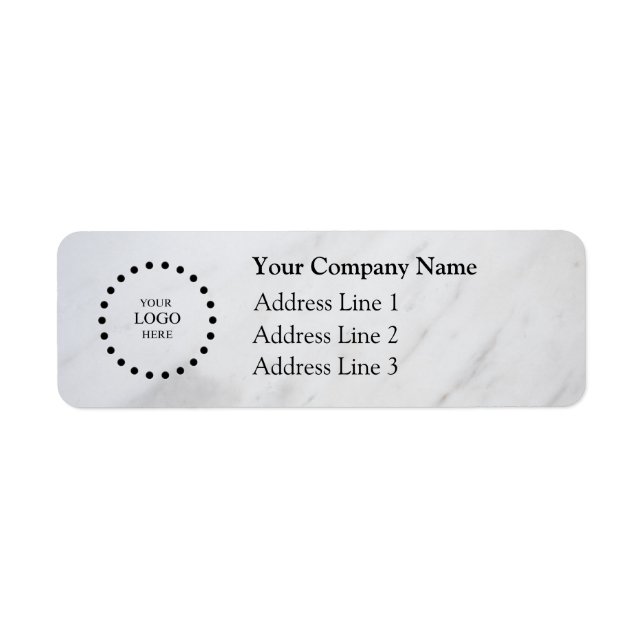 Business Logo Custom Return Address Label (Devant)