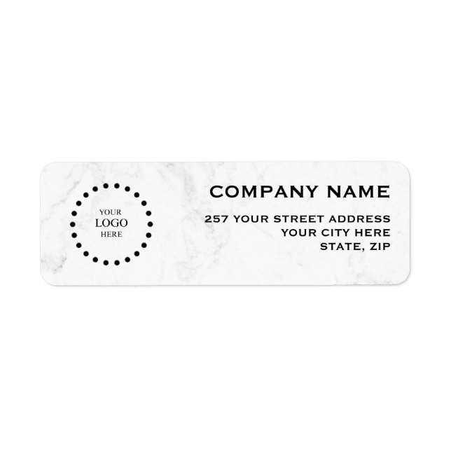 Business Logo Custom Return Address Label (Devant)