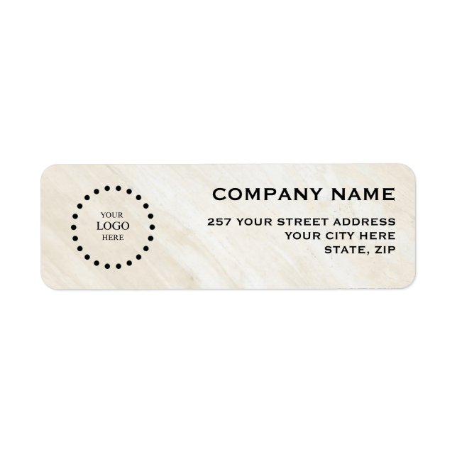 Business Logo Custom Return Address Label (Devant)