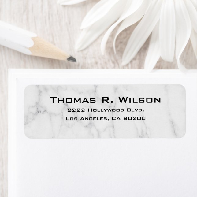 Business Logo Custom Return Address Label (En situation)