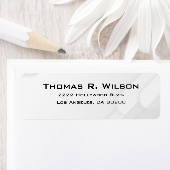Business Logo Custom Return Address Label (En situation)