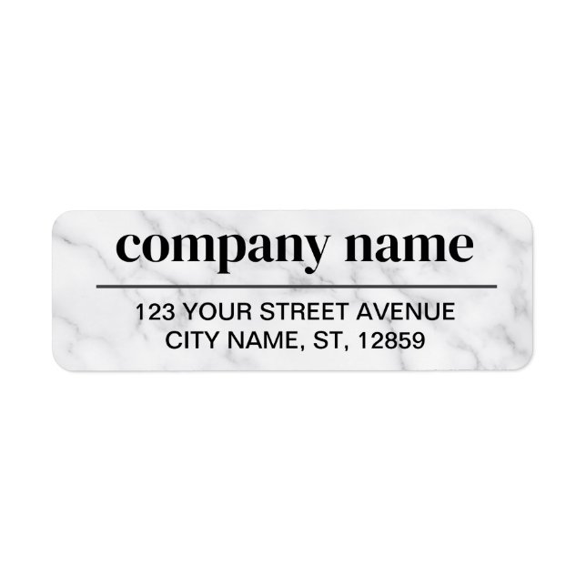 Business Logo Custom Return Address Label (Devant)