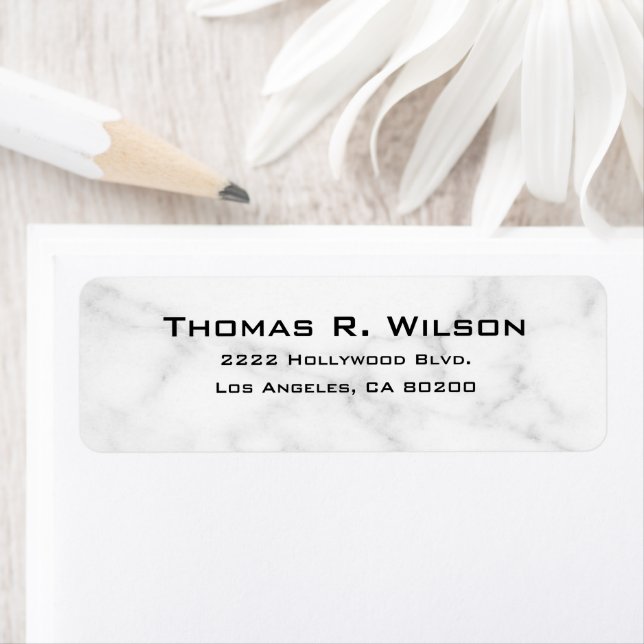 Business Logo Custom Return Address Label (En situation)