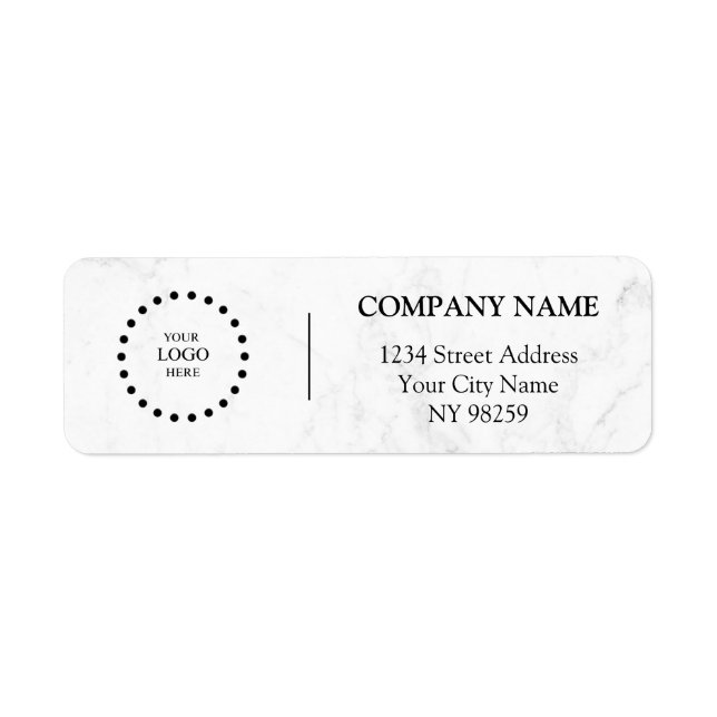 Business Logo Custom Return Address Label (Devant)
