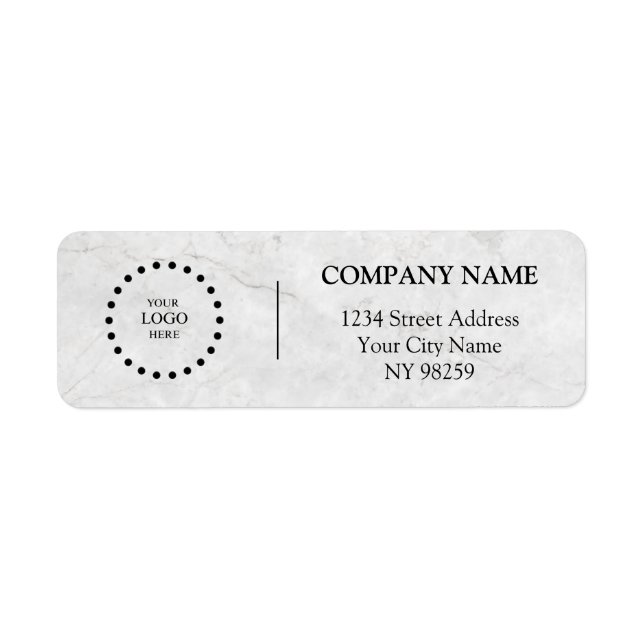 Business Logo Custom Return Address Label (Devant)