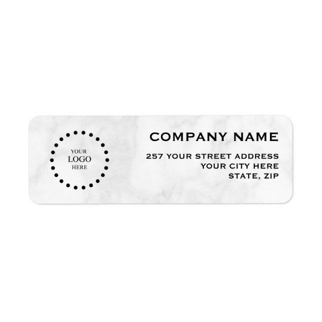 Business Logo Custom Return Address Label (Devant)