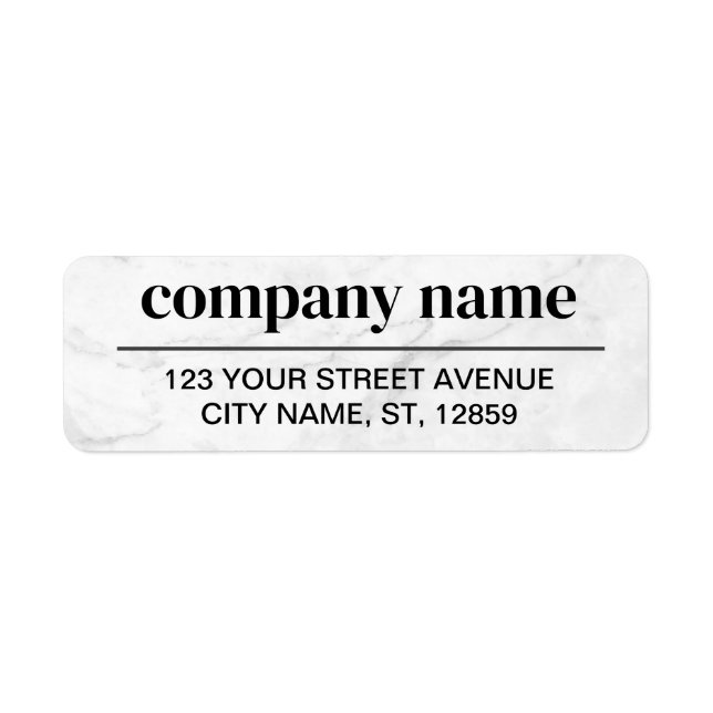 Business Logo Custom Return Address Label (Devant)