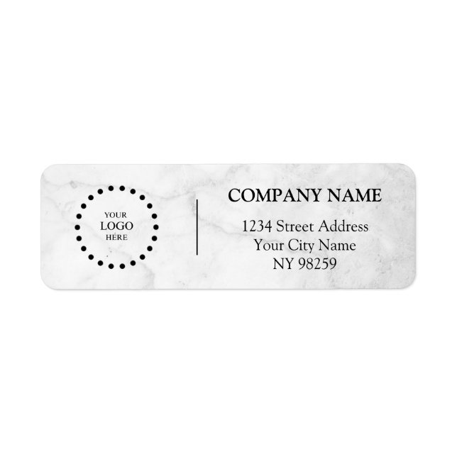 Business Logo Custom Return Address Label (Devant)