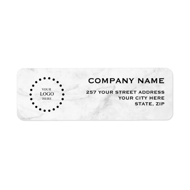 Business Logo Custom Return Address Label (Devant)