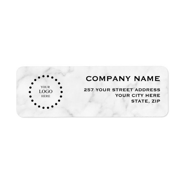 Business Logo Custom Return Address Label (Devant)