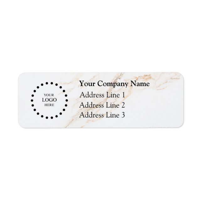 Business Logo Custom Return Address Label (Devant)