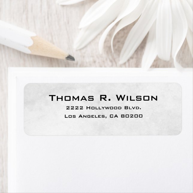 Business Logo Custom Return Address Label (En situation)