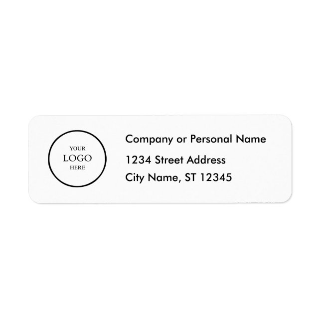 Business Logo Custom Return Address Label (Devant)