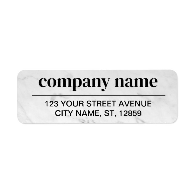 Business Logo Custom Return Address Label (Devant)