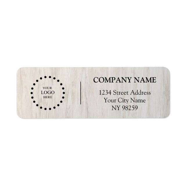 Business Logo Custom Return Address Label (Devant)