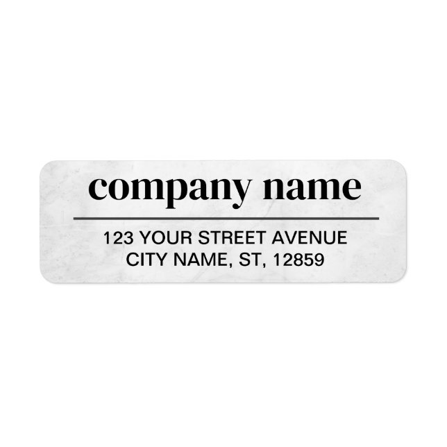 Business Logo Custom Return Address Label (Devant)