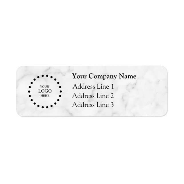 Business Logo Custom Return Address Label (Devant)