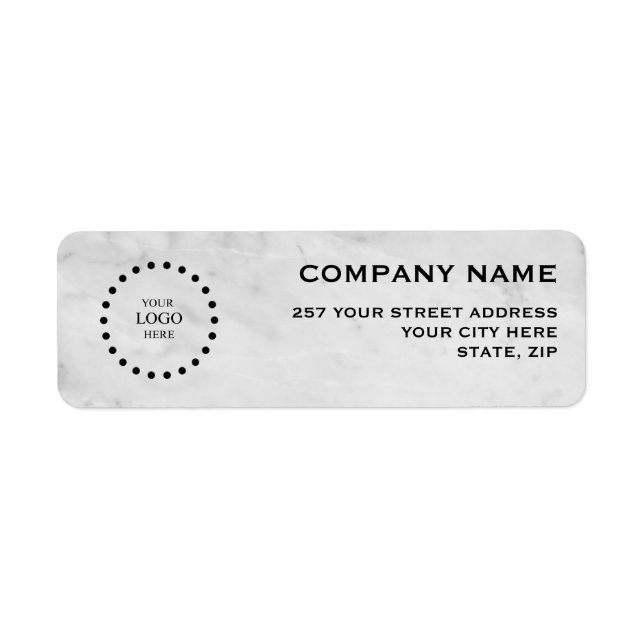 Business Logo Custom Return Address Label (Devant)