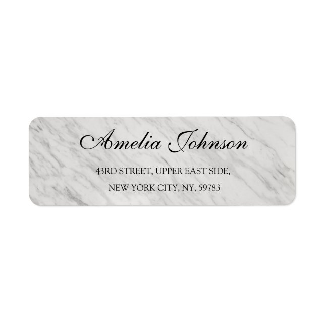 Business Logo Custom Return Address Label (Front)