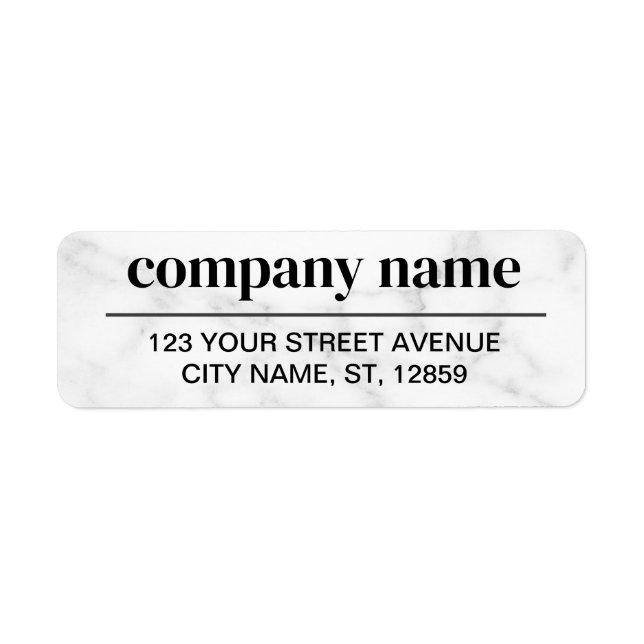 Business Logo Custom Return Address Label (Devant)
