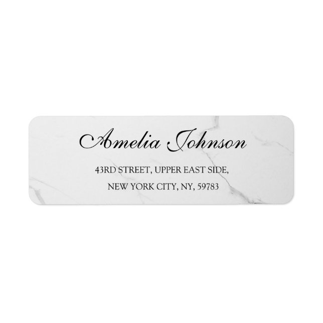 Business Logo Custom Return Address Label (Front)