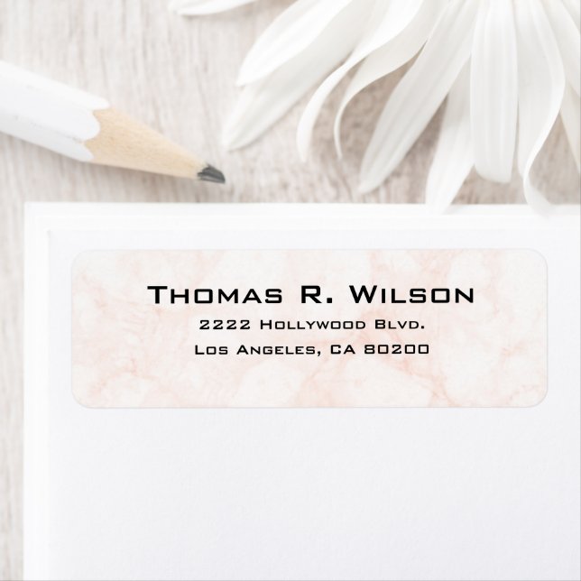 Business Logo Custom Return Address Label (En situation)