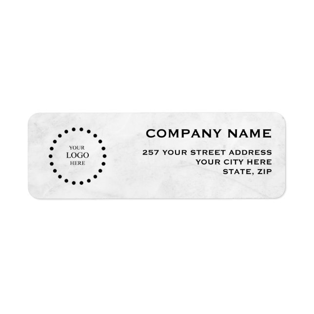 Business Logo Custom Return Address Label (Devant)
