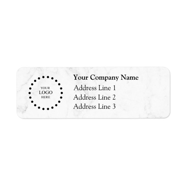 Business Logo Custom Return Address Label (Devant)