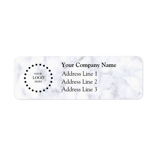 Business Logo Custom Return Address Label (Devant)