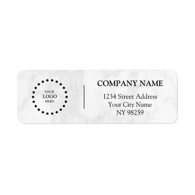 Business Logo Custom Return Address Label (Devant)