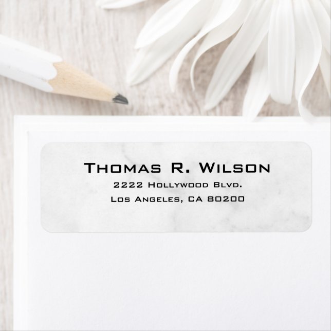 Business Logo Custom Return Address Label (En situation)