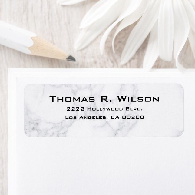 Business Logo Custom Return Address Label (En situation)