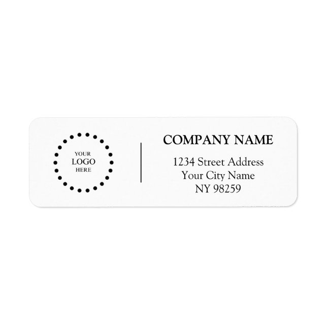 Business Logo Custom Return Address Label (Devant)