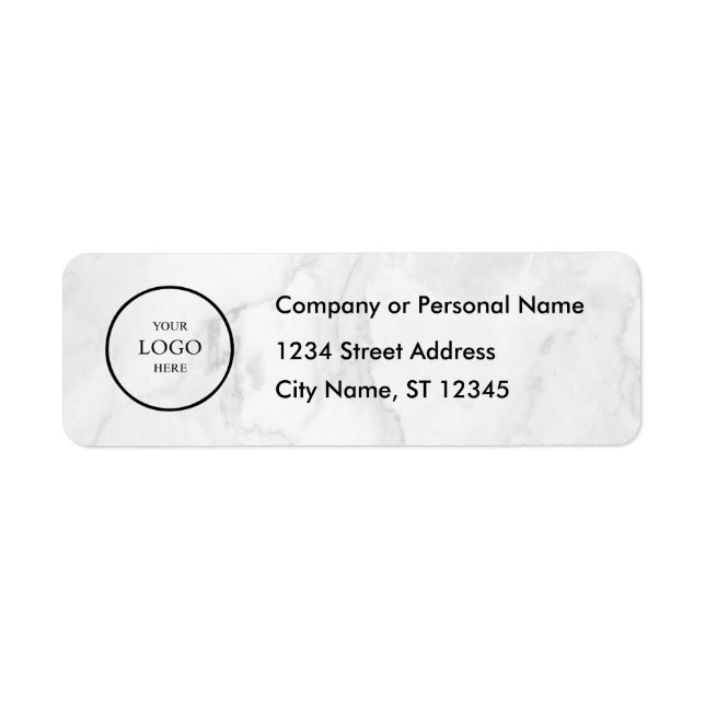 Business Logo Custom Return Address Label (Devant)