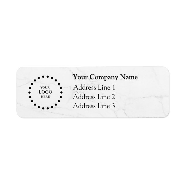 Business Logo Custom Return Address Label (Devant)