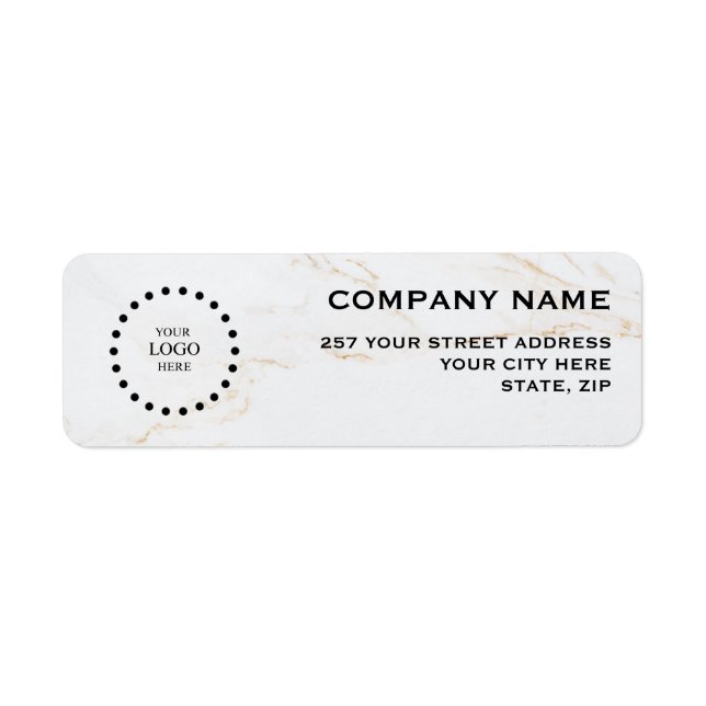 Business Logo Custom Return Address Label (Devant)