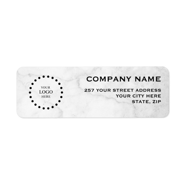 Business Logo Custom Return Address Label (Devant)
