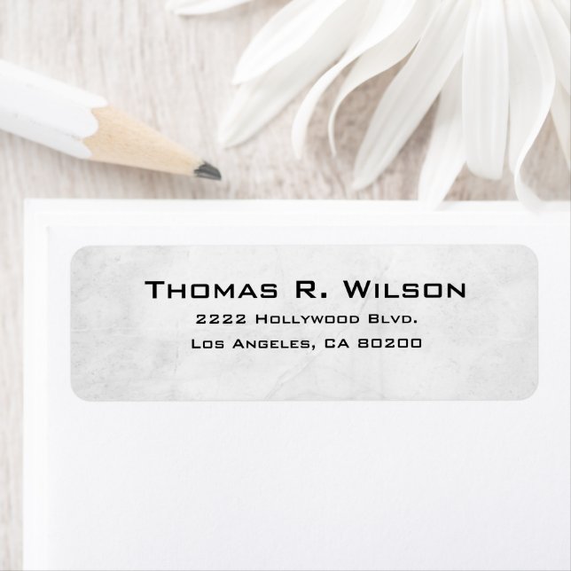 Business Logo Custom Return Address Label (En situation)