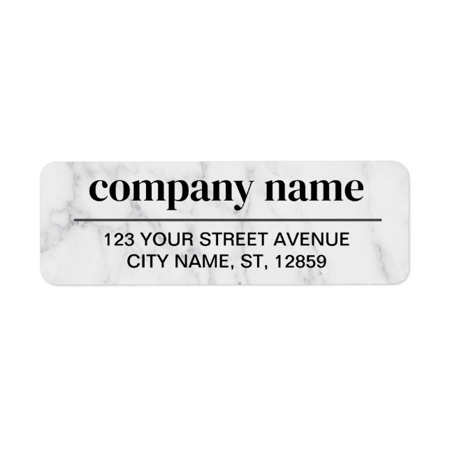 Business Logo Custom Return Address Label (Devant)