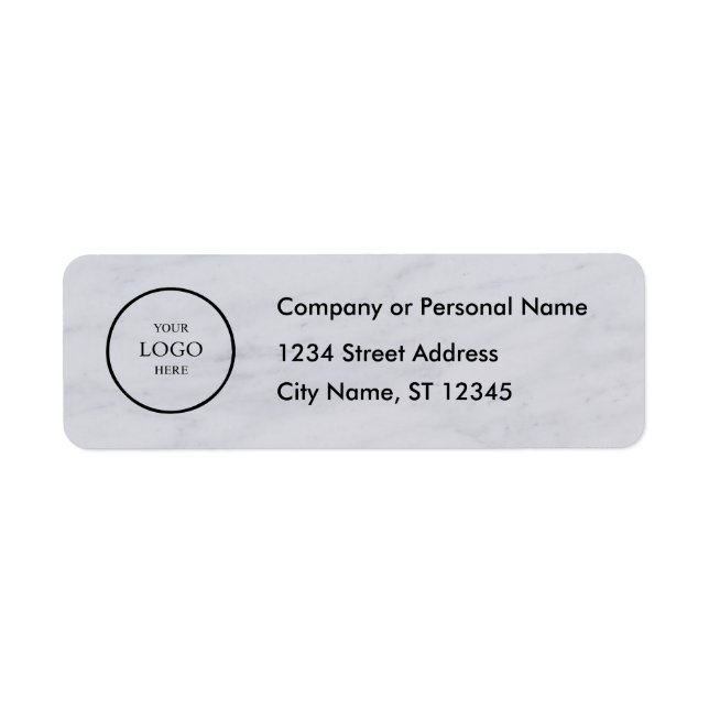 Business Logo Custom Return Address Label (Devant)